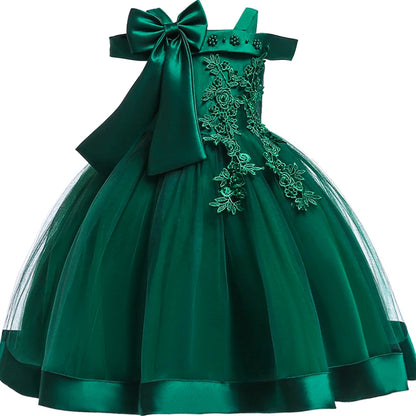 Elegant Christmas & Party Dress for Girls (3–10Y)