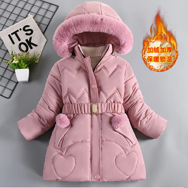 Kids’ Hooded Padded Coat – Thick & Cozy Winter Wear