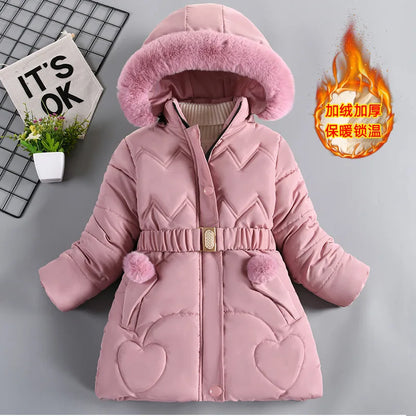 Kids’ Hooded Padded Coat – Thick & Cozy Winter Wear