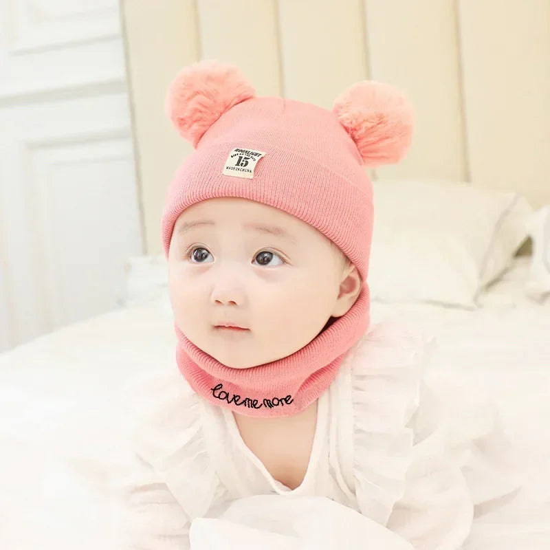 Warm Baby Knit Hat – Toddler Winter Set