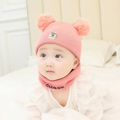 Warm Baby Knit Hat – Toddler Winter Set