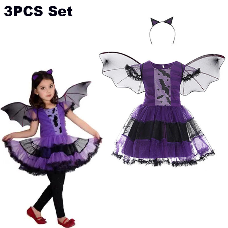 Girls Halloween Vampire Princess Costume