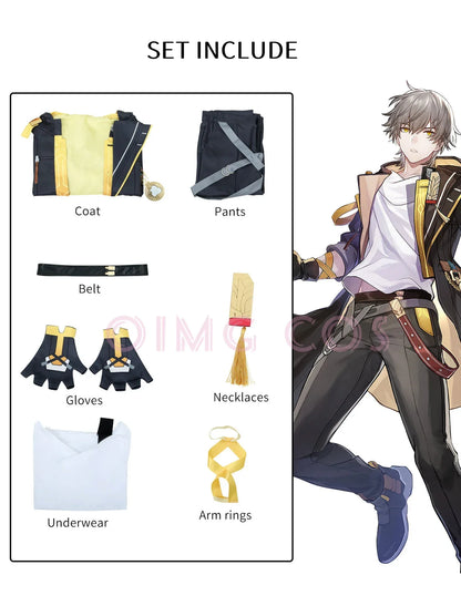 Men’s Trailblazer Cosplay Outfit – Honkai Star Rail Game Character Costume