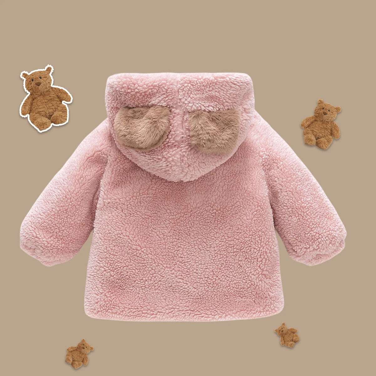 Baby Solid Color Fleece Jacket – Cozy Wear