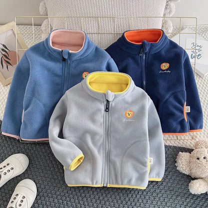 Baby Fleece Jacket – Cozy Hooded Outerwear for Kids