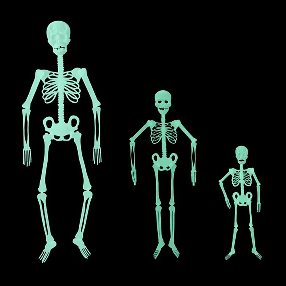 Glowing Hanging Skeleton: Spooky Prop for Halloween Decor