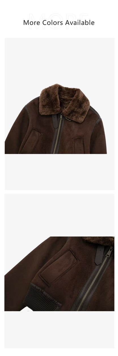 Trendy Loose Fit Jacket with Contrast Strap – 2025