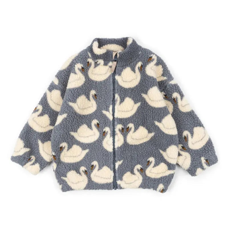 Baby Cartoon Coat – Soft Lamb Wool Jacket
