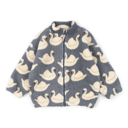 Baby Cartoon Coat – Soft Lamb Wool Jacket