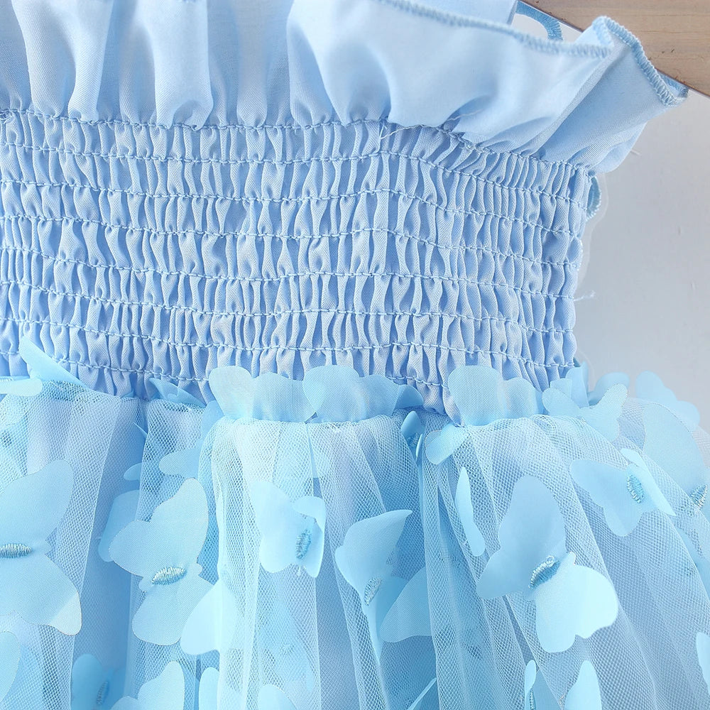 Toddler Girl Embroidered Mesh Party Outfit