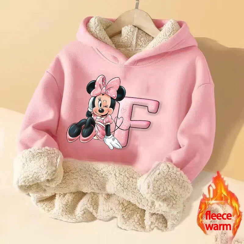 Minnie Mouse Girl Pullover Hoodie: Warm & Stylish Winter Sweatshirt