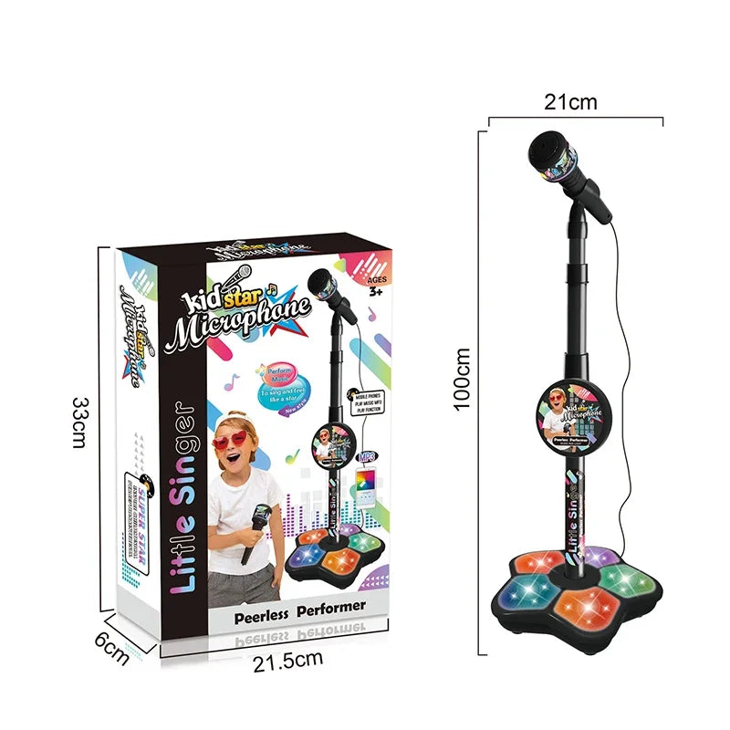 Kids’ Karaoke Microphone with Stand – Musical Educational Toy