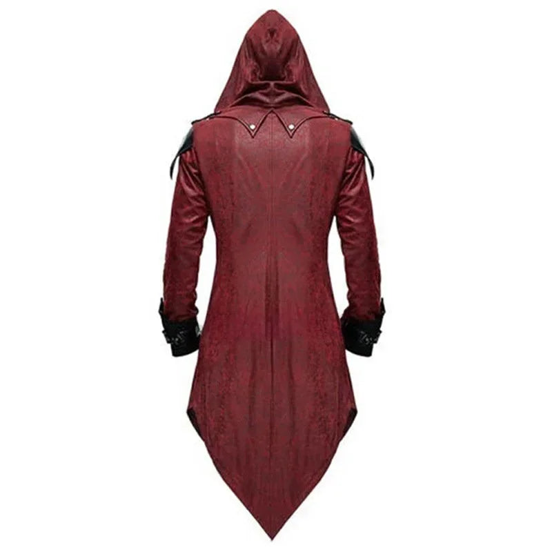 Assassin Cosplay Medieval Hooded Jacket Costume