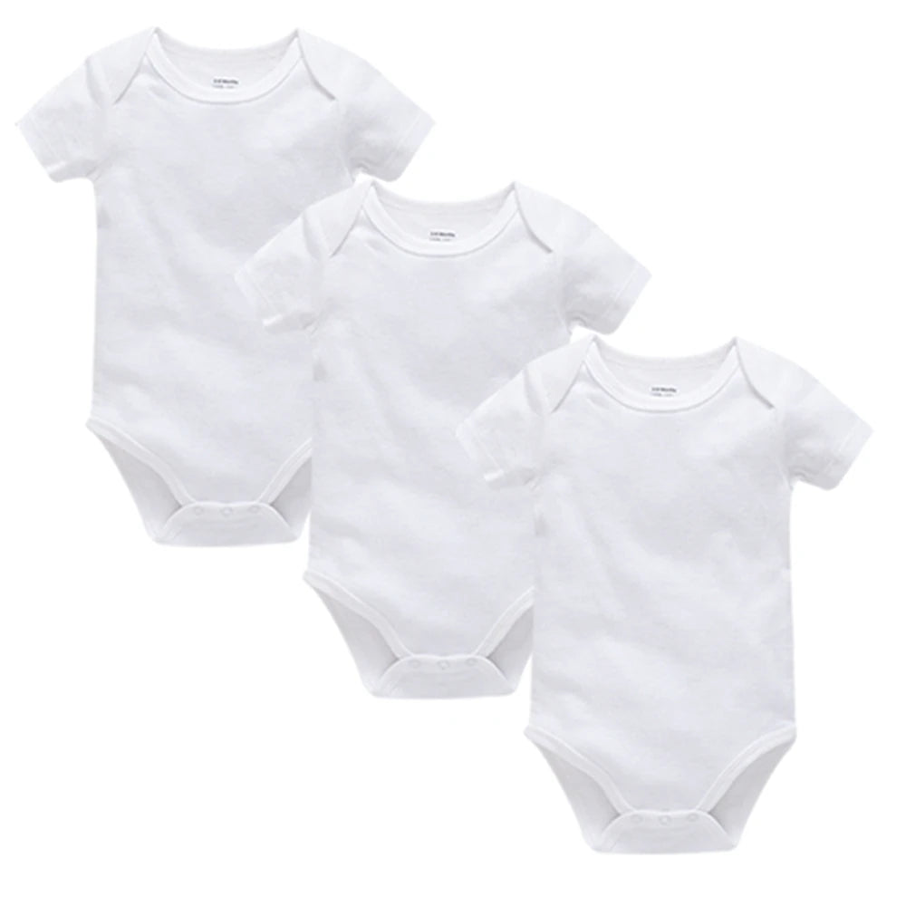 Short Sleeve Baby Bodysuit – Soft Cotton (0–24M)