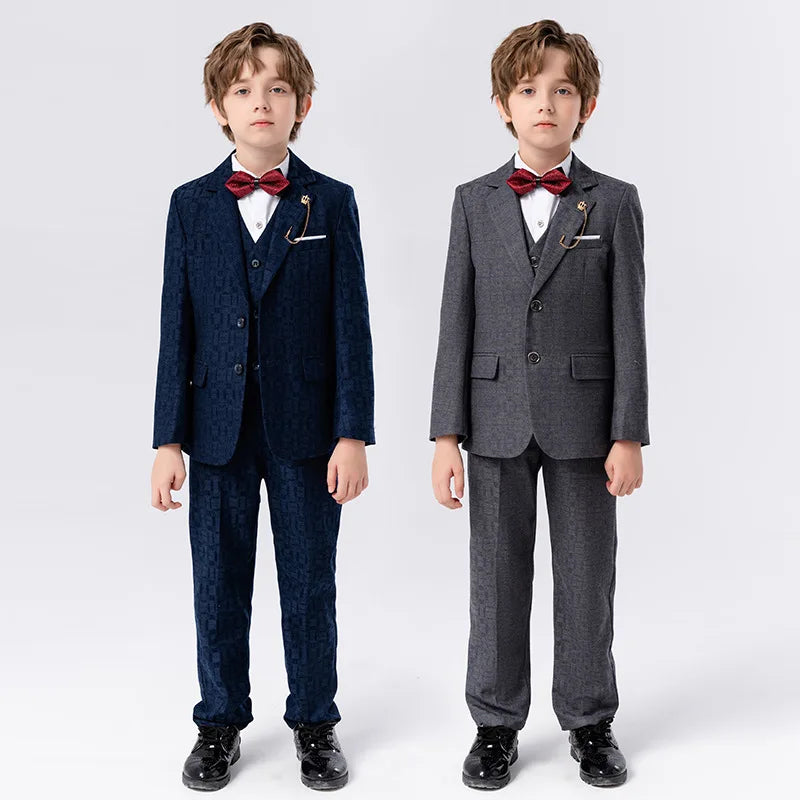 Classic Gray Suit for Boys – 1–14Y Formal & Performance Set