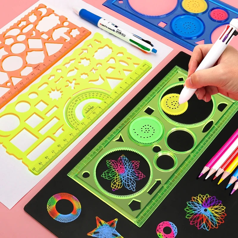 Geometry Spirograph Stencil Set – Creative Art & Craft Toy for Kids