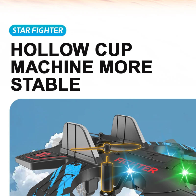 Foam RC Jet Plane – Easy Fly Glider Helicopter with Light