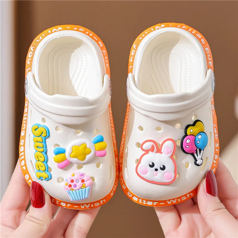 Cartoon Kids' Sandals & Slippers – Comfy, Non-Slip Fun