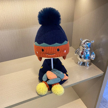 Children’s Cute Winter Hat with Matching Scarf