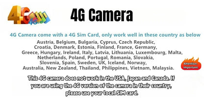 Triple Lens 15MP 4G Solar Security Camera | 10X Zoom | PIR Motion Detect