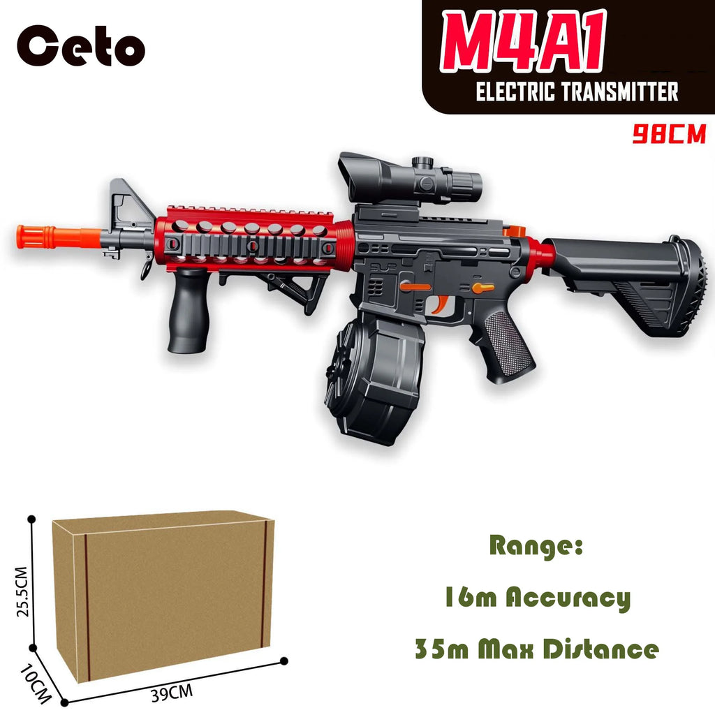 Ultra Shoppings upgraded M4 gel ball blaster, electric automatic water bead toy gun for outdoor games and birthday gifts.