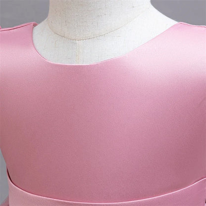 Elegant Kids Dress with Big Bow – Special Occasions