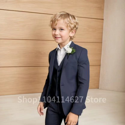 Kids’ Gentleman Outfit – Wedding & Birthday Formal 3PCS Suit