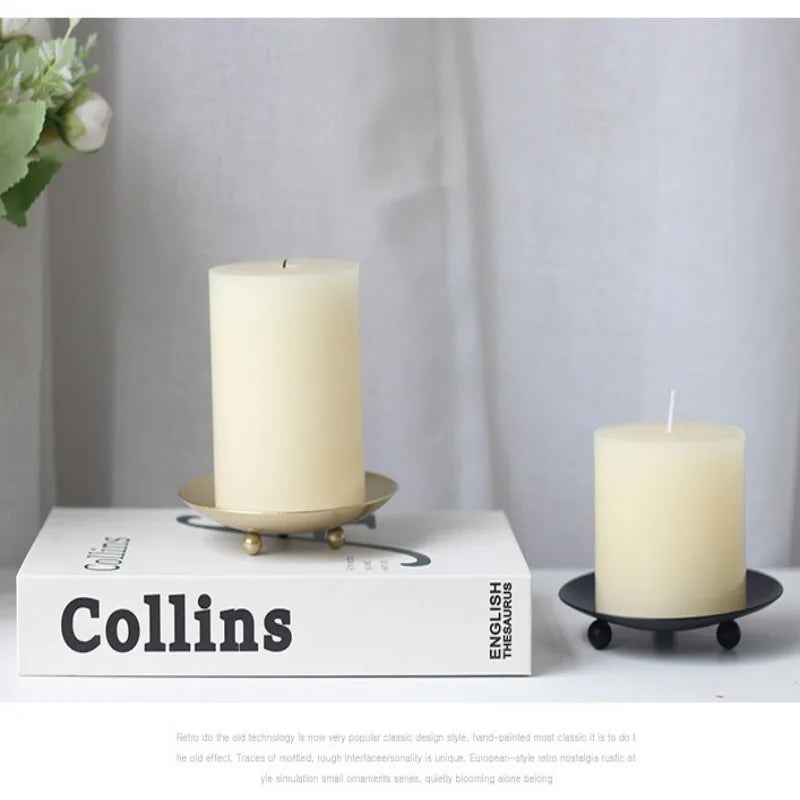 Elegant Iron Pillar Candle Holders: Perfect for Any Celebration