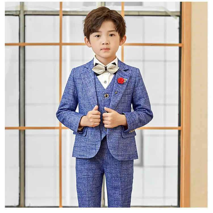 Children’s Formal Blazer Set – 5-Piece Tuxedo for Special Occasions