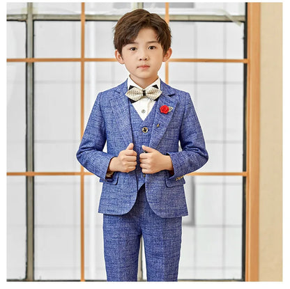 Children’s Formal Blazer Set – 5-Piece Tuxedo for Special Occasions