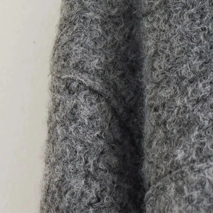 Women's Short Tweed Coat – Zip-Up Crop Style