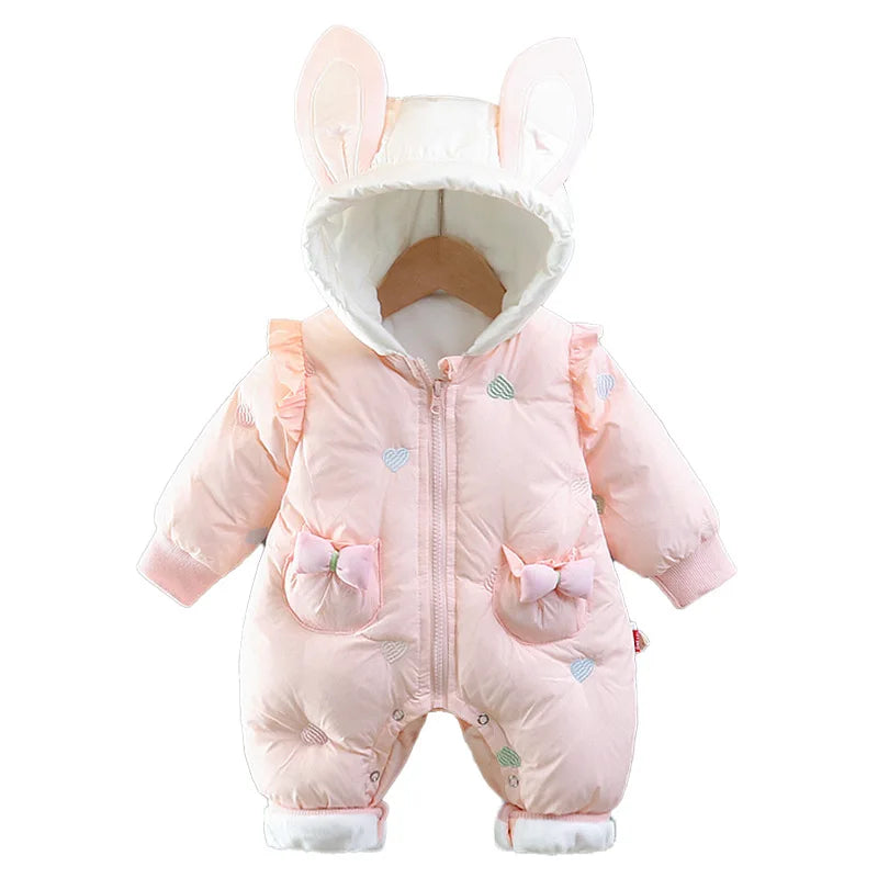 Plush Winter Baby Jumpsuit – Warm & Cozy