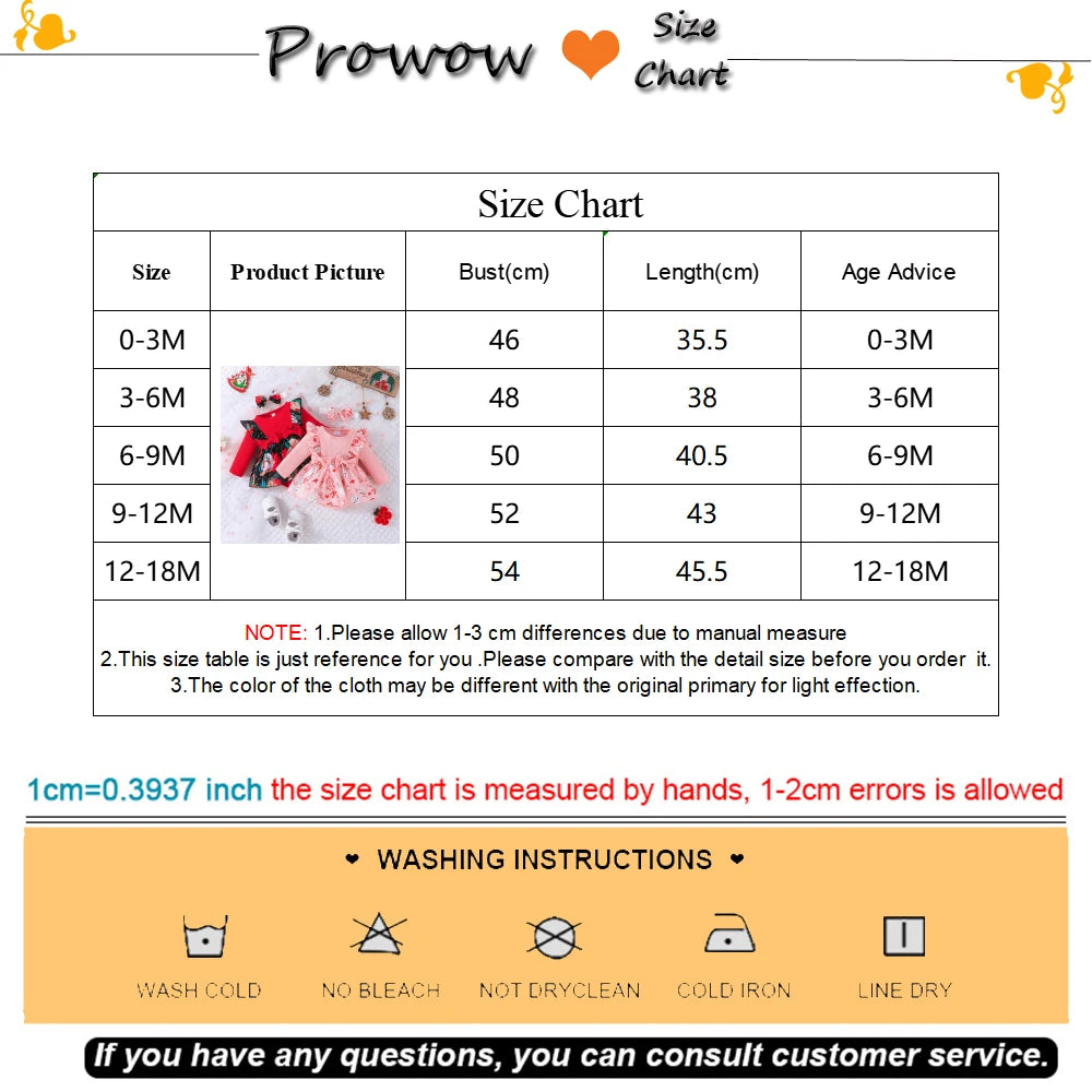 Baby Girl Christmas Party Costume 0–18M