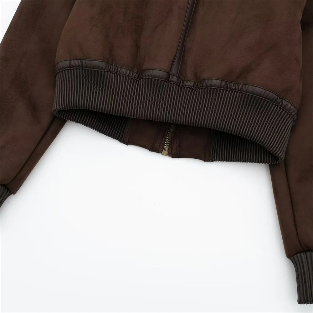 Trendy Loose Fit Jacket with Contrast Strap – 2025