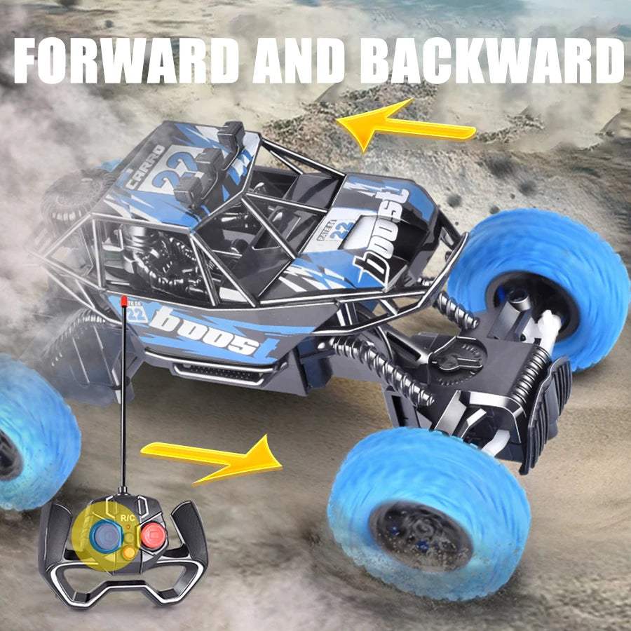 Off-Road RC Car with Flashing Lights – Perfect Gift for Kids!