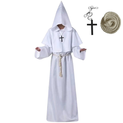 Monk Cosplay Outfit – Medieval Robe for Priest, Wizard & Costume Play