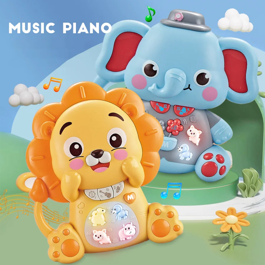 Cartoon Animal Electronic Keyboard – Multifunctional Music Toy for Early Learning!