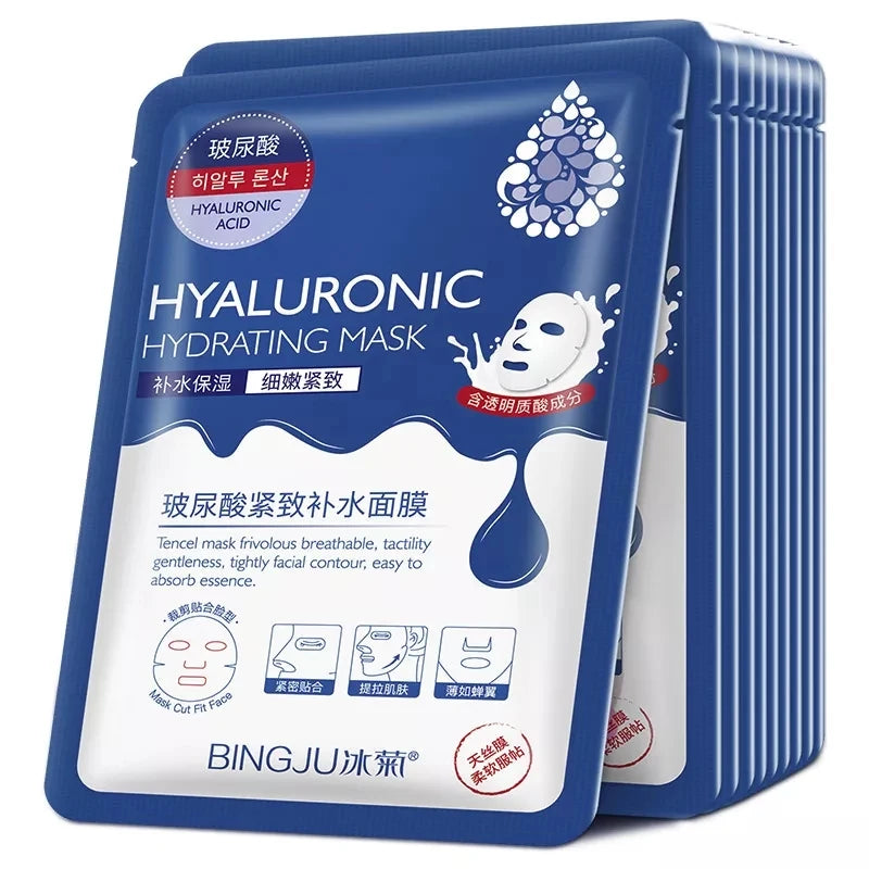 Hydrate & Firm: 20-Pack Hyaluronic Acid Collagen Face Masks