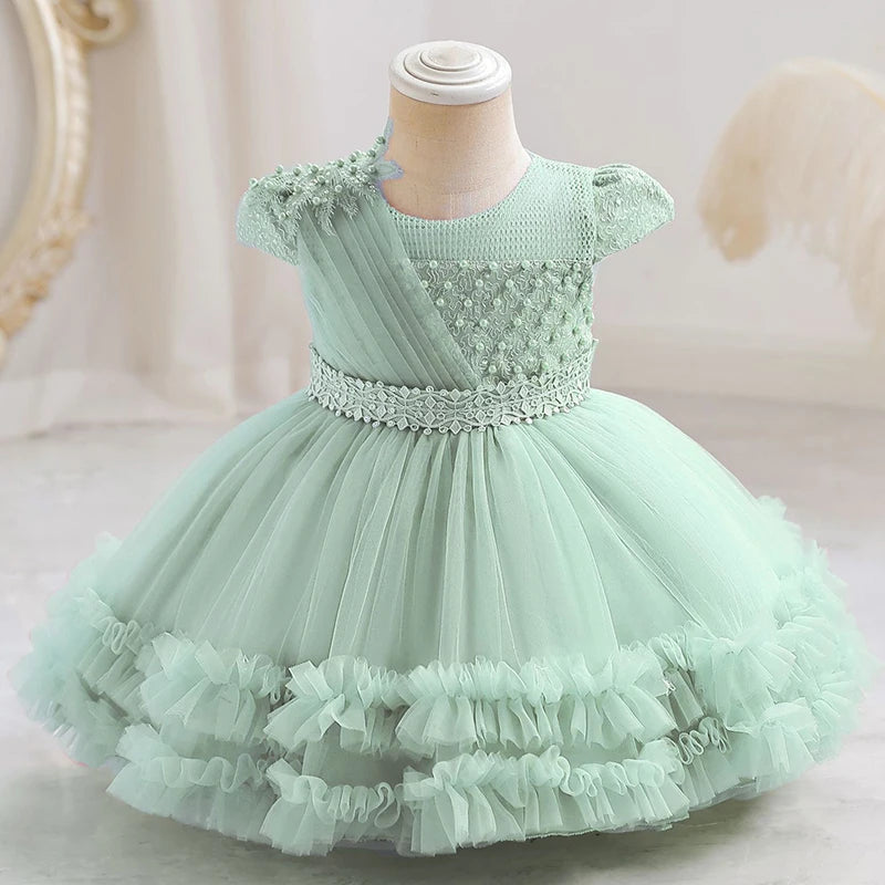 Baby Girl Birthday Dress – Princess Tulle Gown