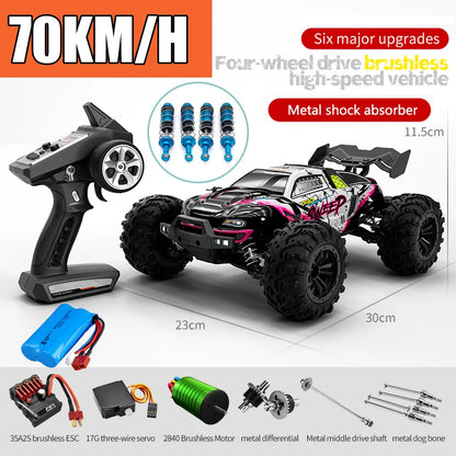 1:16 RC Off-Road Car – High-Speed 4WD Monster Truck with LED Lights