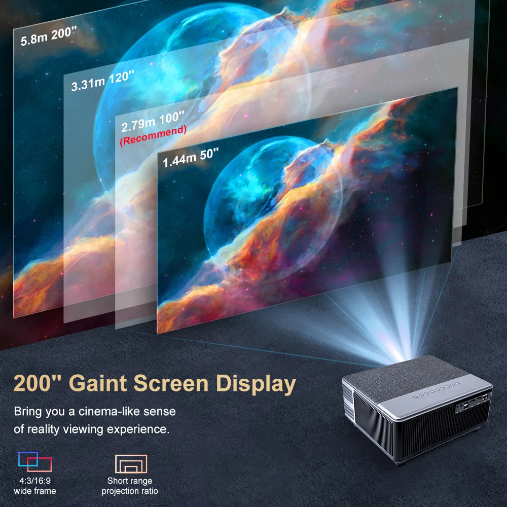 ThundeaL TD98W: Native 1080P Full HD Android Projector (4K Support)