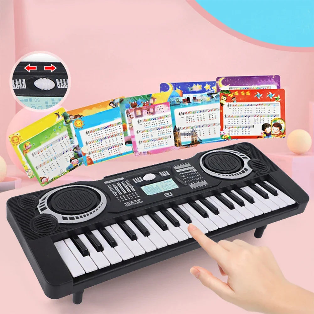 37-Key Portable Digital Piano - Educational Musical Toy for Kids