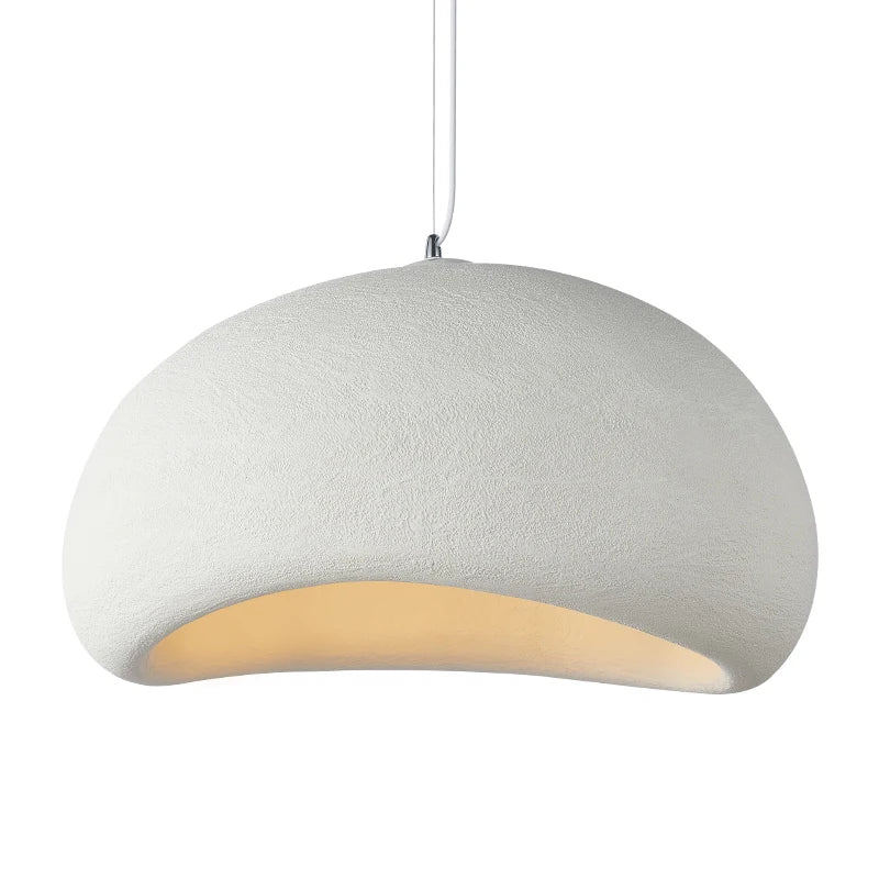 Nordic Wabi Sabi Pendant Lamp: Modern LED Chandelier for Dining & Living Spaces