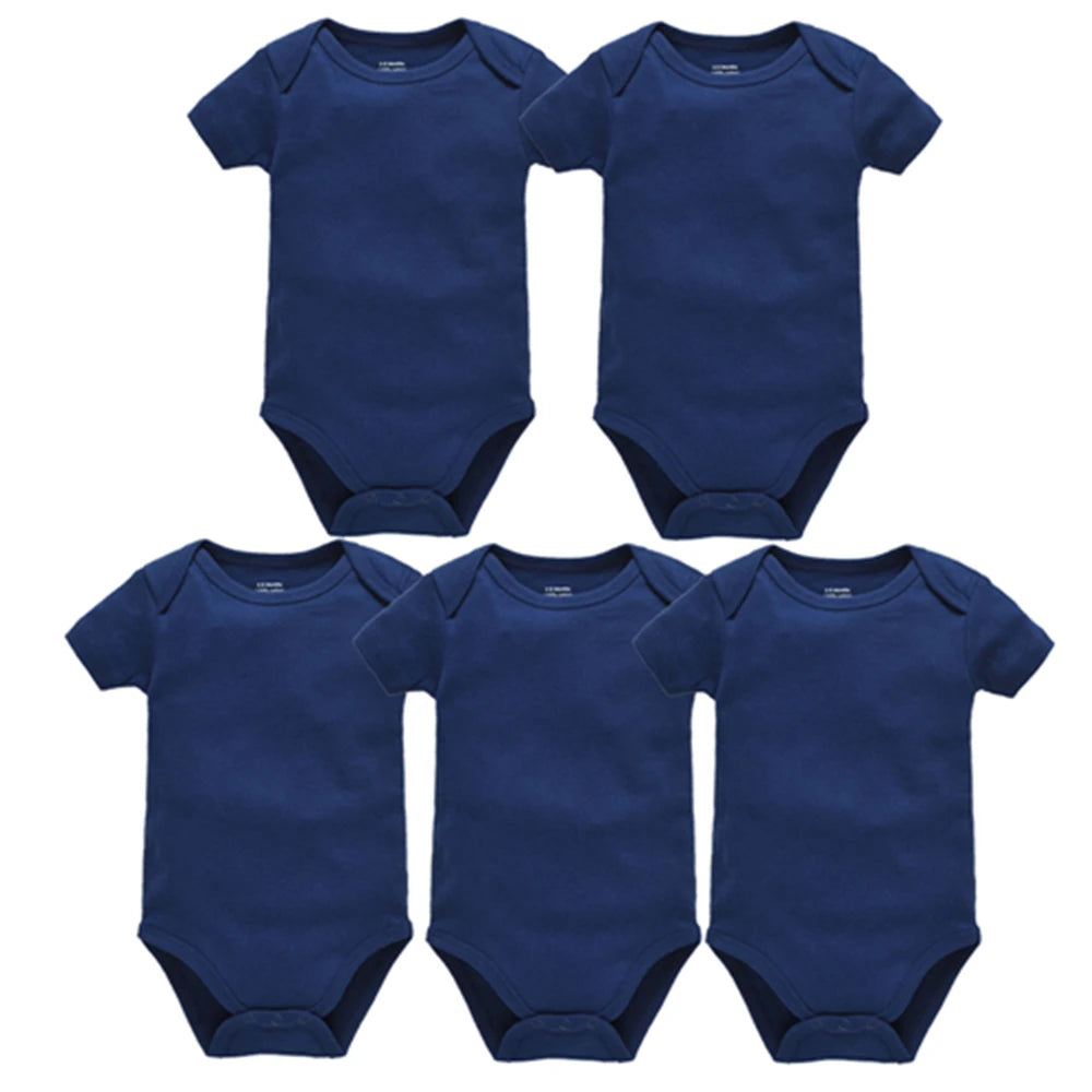 Short Sleeve Baby Bodysuit – Soft Cotton (0–24M)
