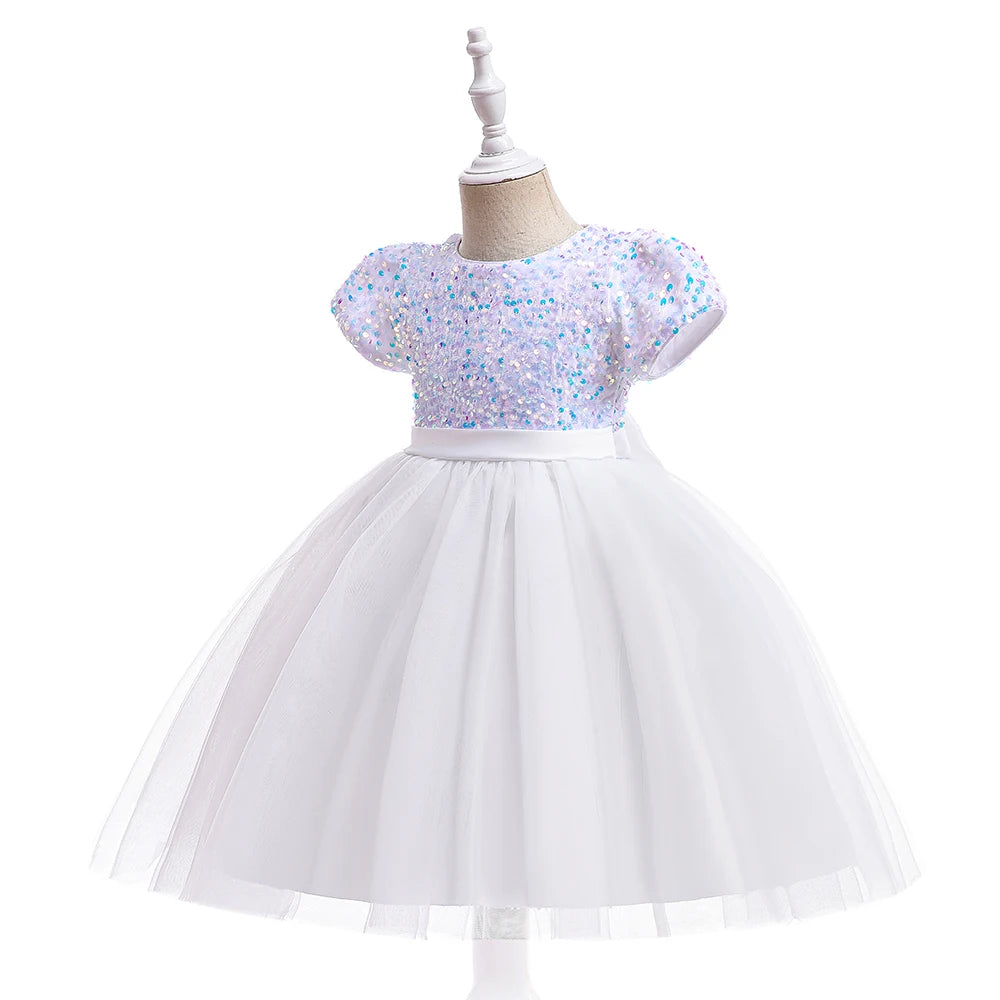 Princess Girls’ Sequined Bow Dress – Birthday