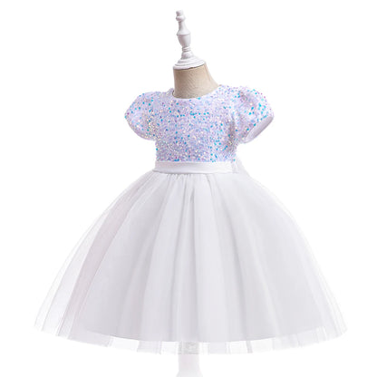 Princess Girls’ Sequined Bow Dress – Birthday