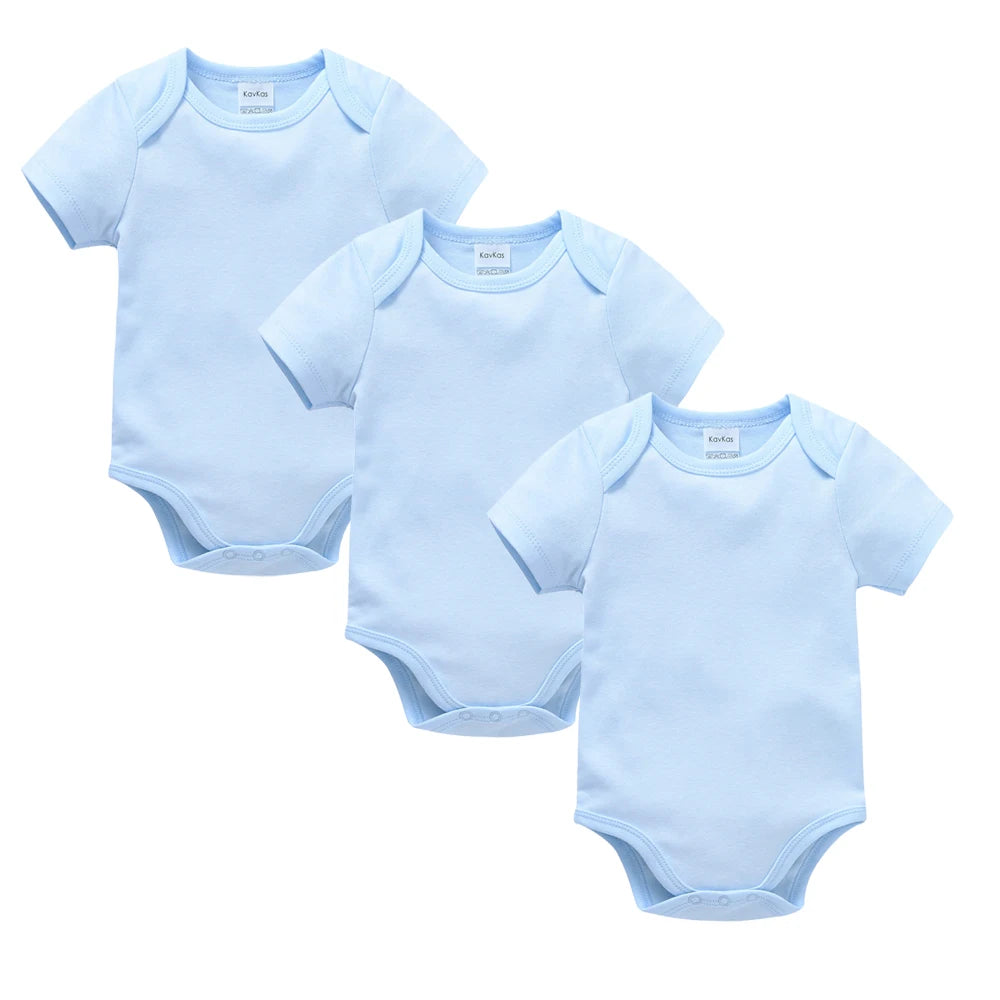 Short Sleeve Baby Bodysuit – Soft Cotton (0–24M)
