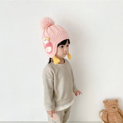 Cartoon Duck Baby Hat – Winter Protection
