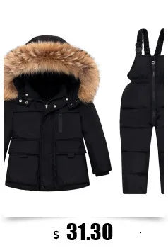 Baby Winter Overalls – Hooded Ski Suit for Cold Weather