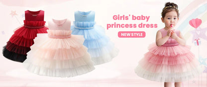 Girl Party Dress – Lace Bow Wedding Gown